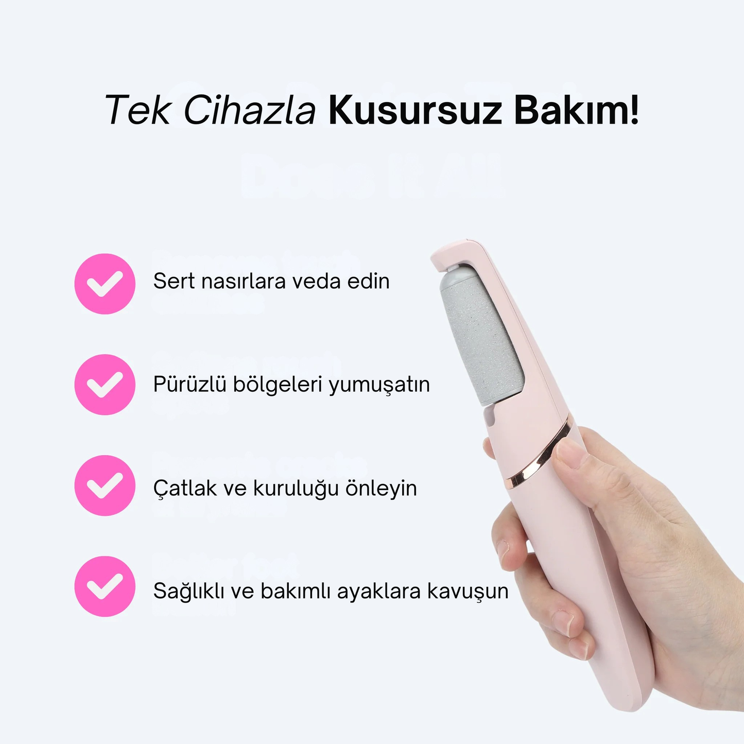 Nuvates Pro - Şarjlı Ayak Törpü Cihazı