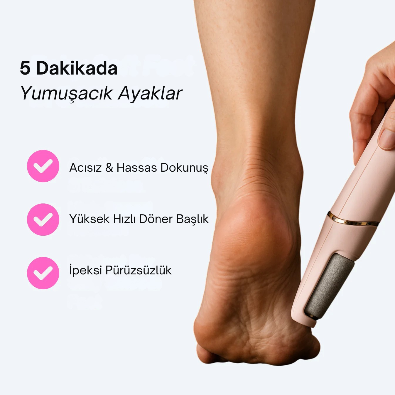 Nuvates Pro - Şarjlı Ayak Törpü Cihazı