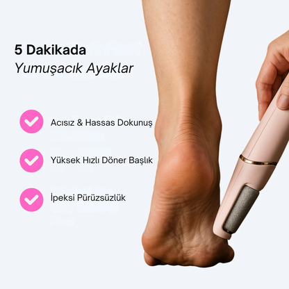 Nuvates Pro - Şarjlı Ayak Törpü Cihazı