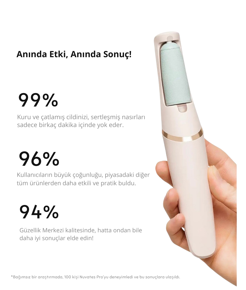 Nuvates Pro - Şarjlı Ayak Törpü Cihazı